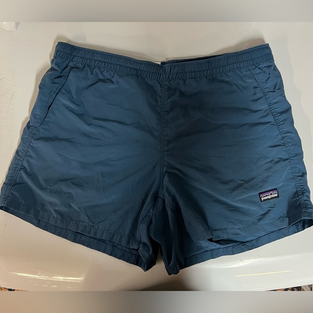 Patagonia Women’s Teal / Blue Baggies Shorts size Small